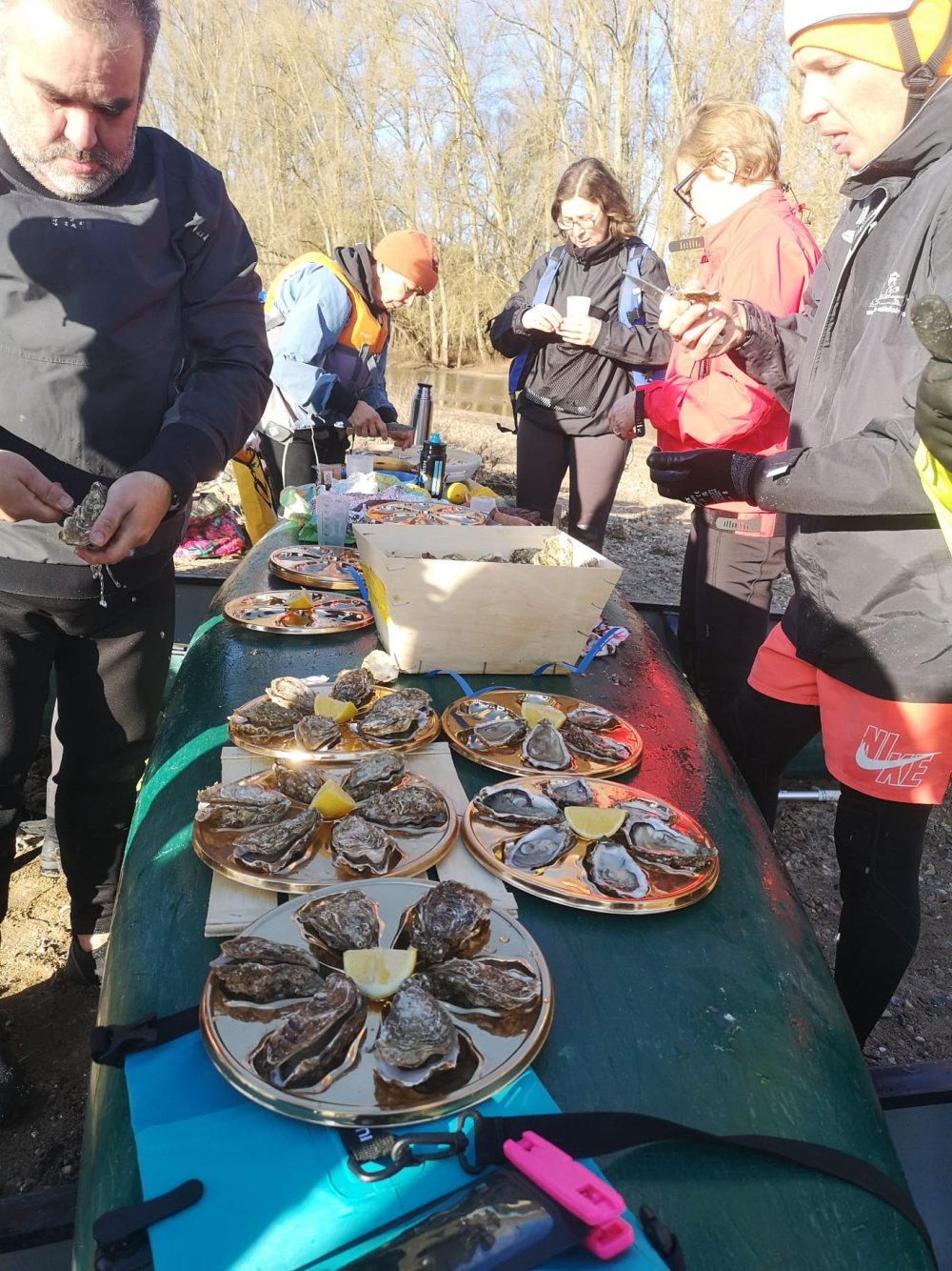 sortie Huîtres avec vue sur Loire
